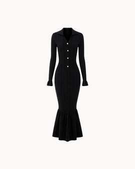 Venetia Mermaid Dress - Noir