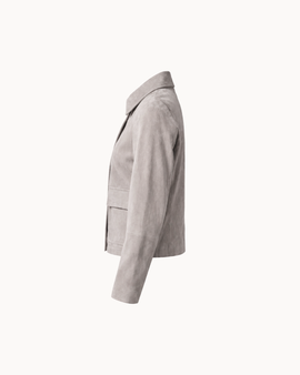 Vittoria Sheep Suede Jacket - Soft Greige