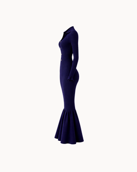 Venetia Mermaid Dress - Navy