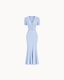 Violette V-Neck Dress - Sky