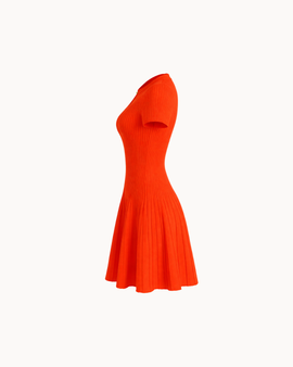 Vestido Cleo con abertura keyhole – Mandarina