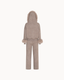 Two-Piece Fur Lounge Set - Taupe
