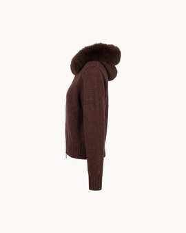 Fur Jacket  - Dark Brown