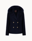 Double Button Coat - Navy