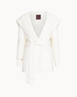 Shawl Collar Coat - White