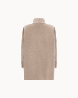 Cappotto Reem in cashmere e visone – Sandstone