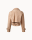 Sculpt Suede Jacket - Sand