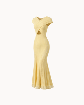 Robe longue en maille Solea Sculpt