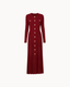 Simone Button Down Dress - Bordeaux