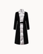 Monaco Mink Fur Trimmed Coat - Arctic