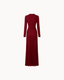 Simone Button Down Dress - Bordeaux