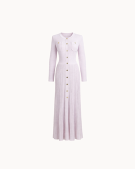 Simone Button Down Dress - Lavender