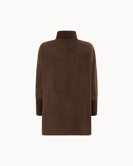 The Reem Mink Cashmere Coat - Deep Brown