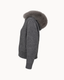 Fur Jacket Satin - Grey