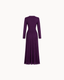 Simone Button Down Dress - Plum