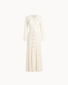 Simone Button Down Dress - Cream