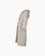Isabella Mink Fur Wrap Coat - Stone