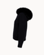 Fur Jacket Satin - Black