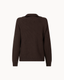Milano Ribbed Zip Cardigan – Espresso