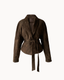 Suede Wrap Jacket