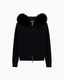Fur Jacket Satin - Black
