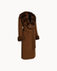 Fine Wool Rabbit Fur Coat - Chestnut