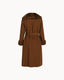 Fine Wool Rabbit Fur Coat - Chestnut