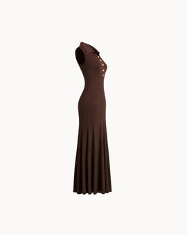 Robe polo Capri – Chocolat