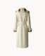 Fine Wool Rabbit Fur Coat - Oat