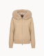 Fur Jacket Satin - Beige