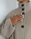 The Reem Mink Cashmere Coat - Sandstone