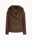 Double Button Coat - Brown