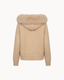 Fur Jacket Satin - Beige