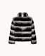 Sasha Genuine Rex Rabbit Fur Jacket - Frosted Onyx