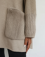 The Reem Mink Cashmere Coat - Sandstone