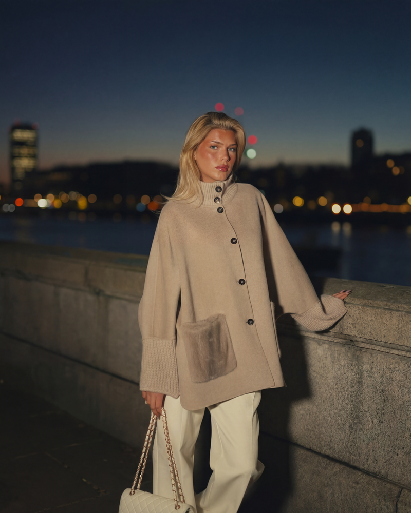 Reem Mink Cashmere Coat