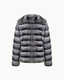 Eliza Chinchilla Fur Coat - Frosted Silver