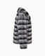 Eliza Chinchilla Fur Coat - Frosted Silver