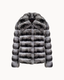 Eliza Chinchilla Fur Coat - Frosted Silver