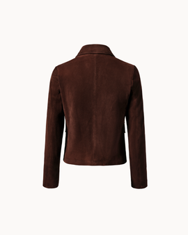 Vittoria Sheep Suede Jacket - Espresso