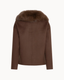 Double Button Coat - Brown