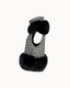 Tweed Vest With Fur - Black