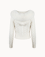 Knitted Cropped Fur Sweater