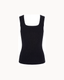 Alessa Knitted Tank Top - Black