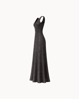 Luna V-Neck Dress - Black