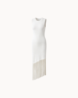Paloma Fringe Dress - Ivory