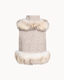 Tweed Vest With Fur - Beige