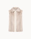 Luna Mink Fur Vest - Cream