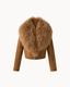 Iris Leather Jacket — Caramel