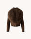 Iris Leather Jacket — Dark Brown